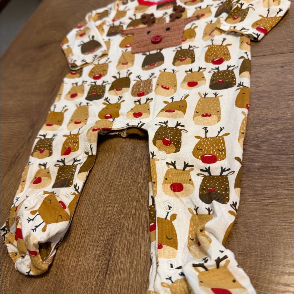 Crochet Reindeer Bamboo Sleeper by Mudpie - Picture 3 of 5